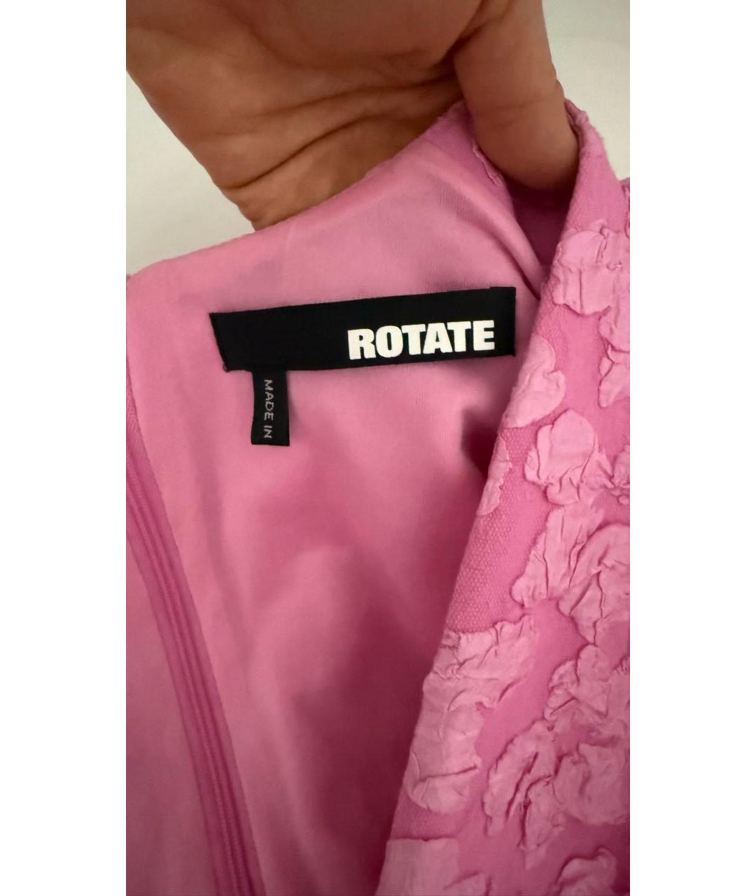ROTATE Розовое коктейльное платье, фото 8