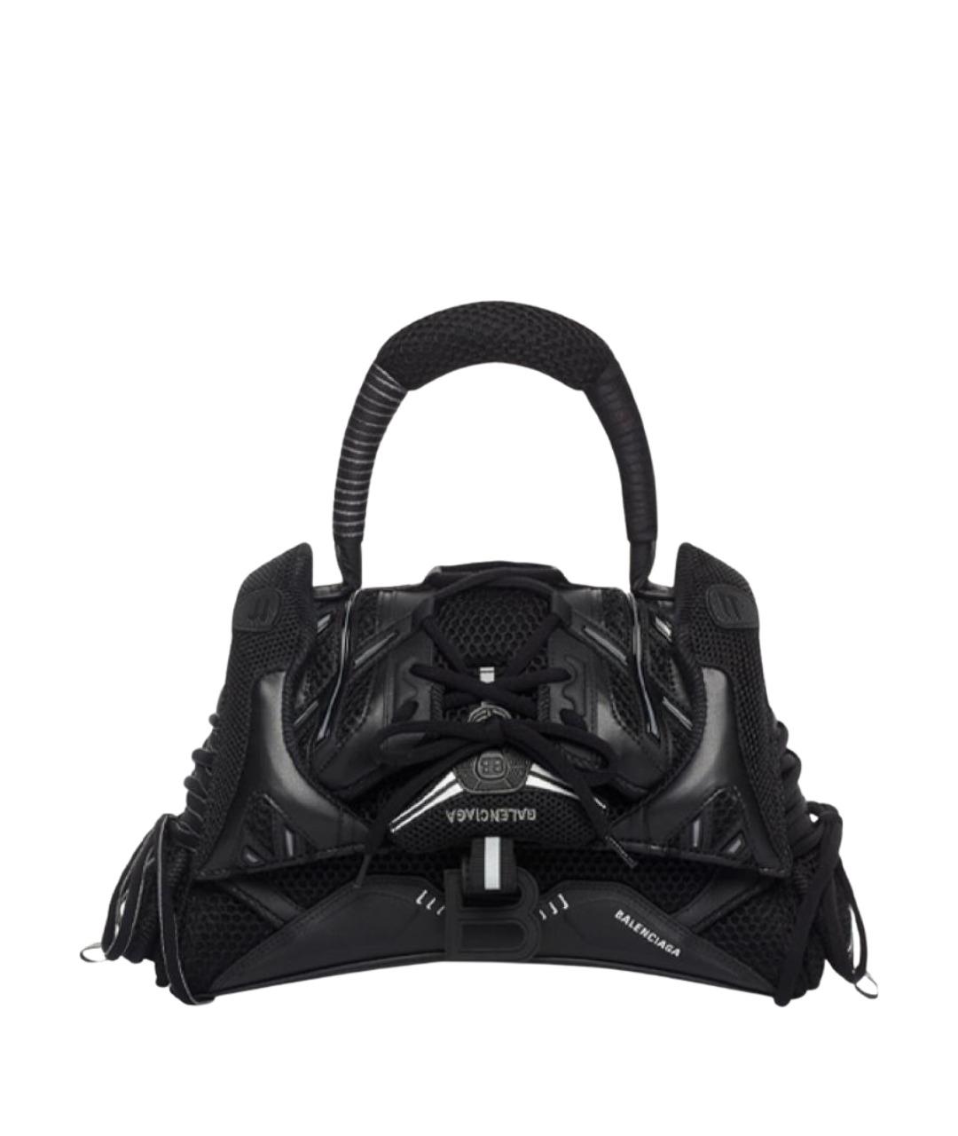 BALENCIAGA Черная кожаная сумка через плечо, фото 1