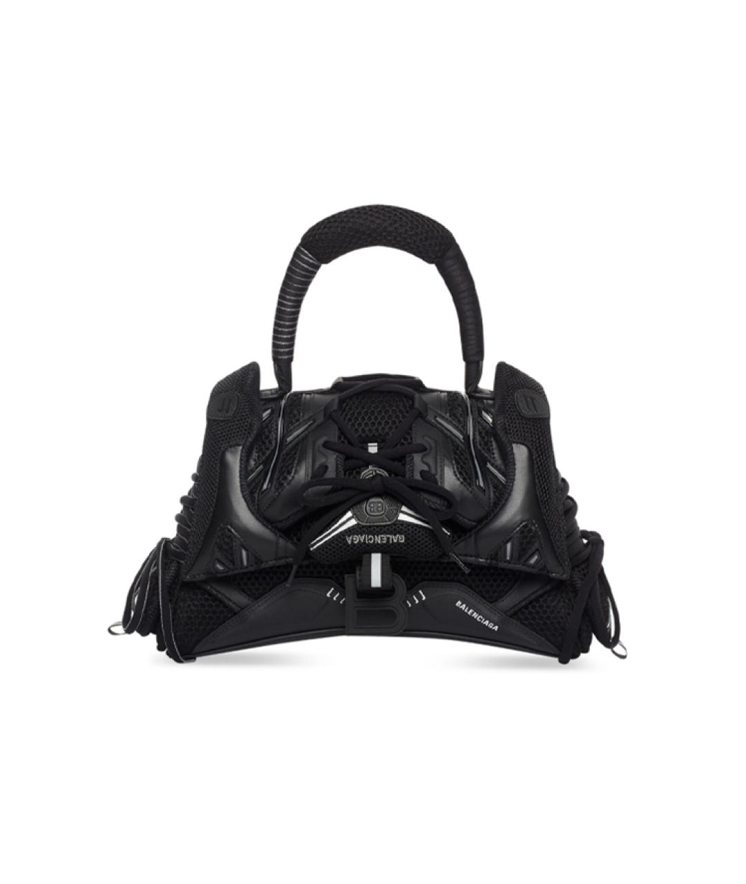 BALENCIAGA Черная кожаная сумка через плечо, фото 6