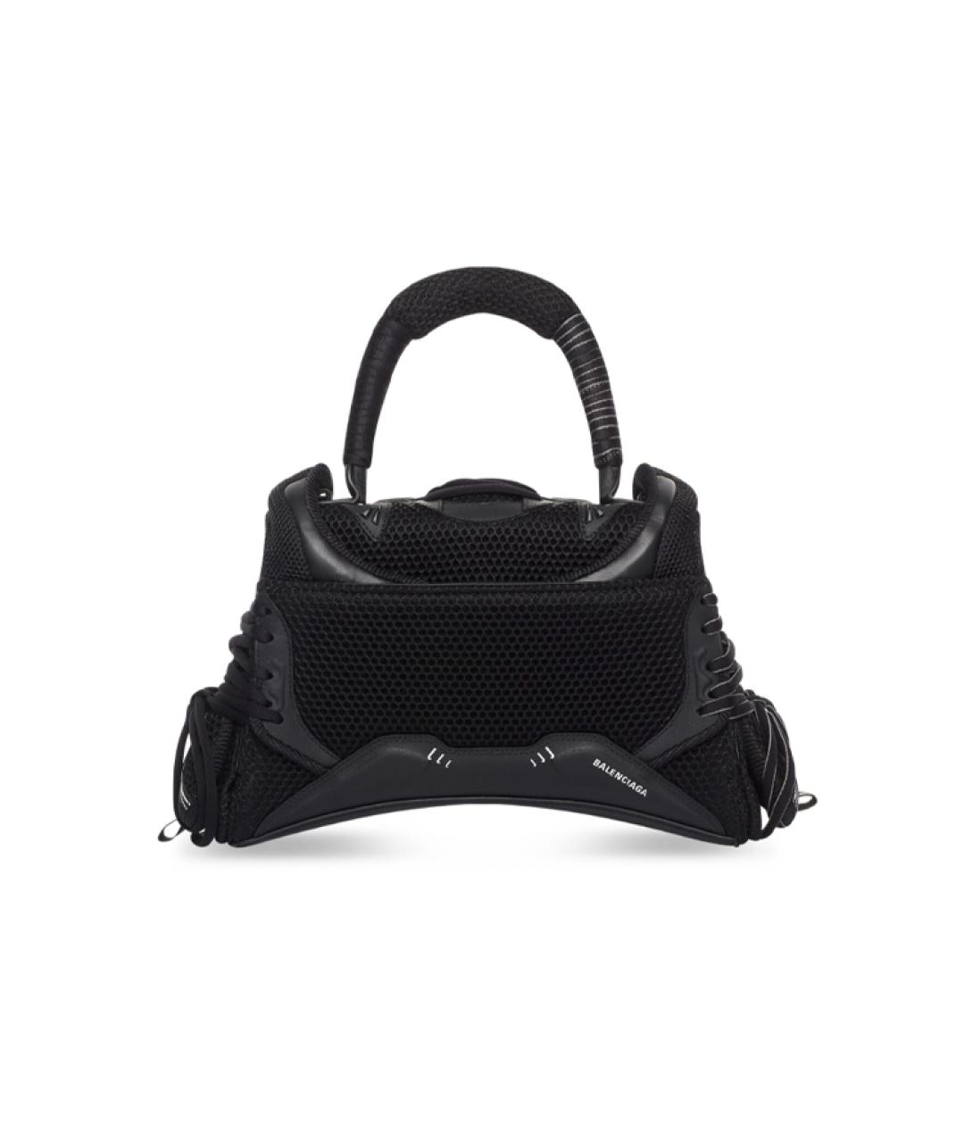 BALENCIAGA Черная кожаная сумка через плечо, фото 3