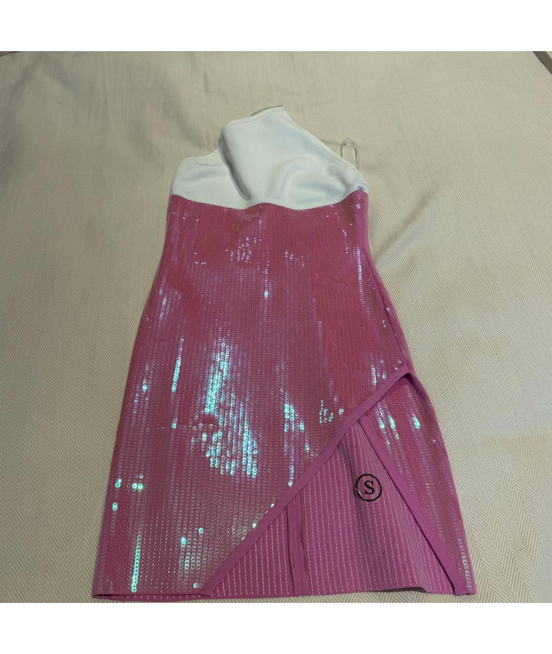 DAVID KOMA Розовое коктейльное платье, фото 6