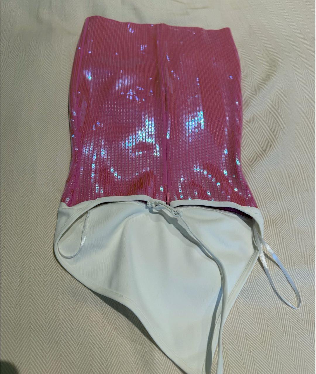 DAVID KOMA Розовое коктейльное платье, фото 3