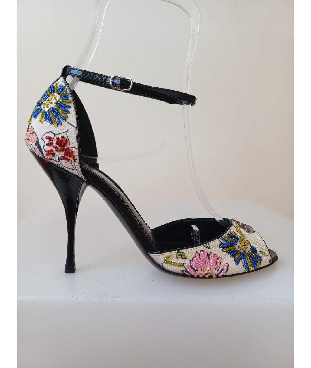 CASADEI Мульти текстильные босоножки, фото 10