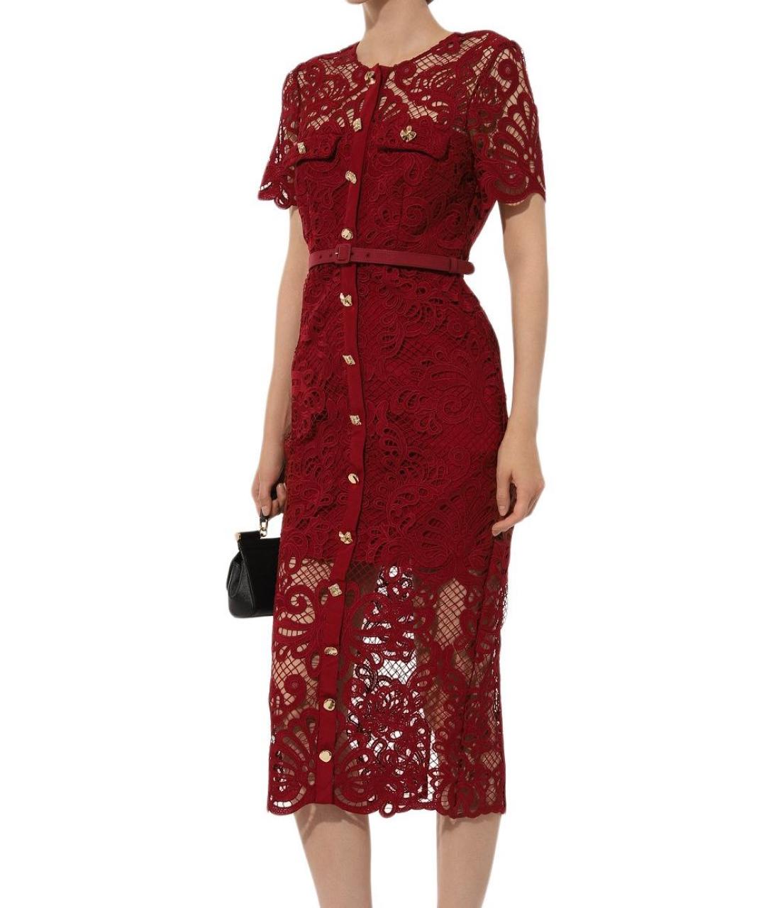 SELF-PORTRAIT Бордовое коктейльное платье, фото 2