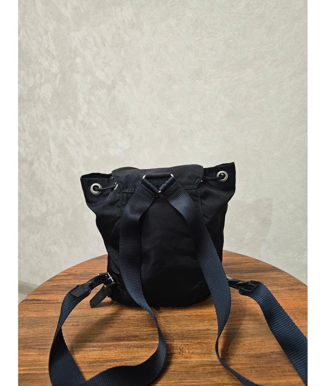 PRADA Черный синтетический рюкзак, фото 3