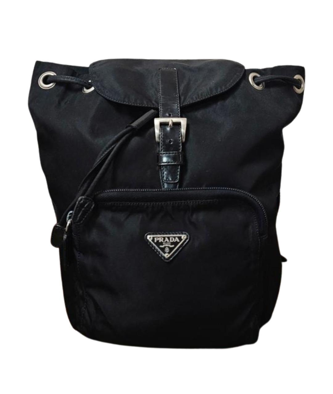 PRADA Черный синтетический рюкзак, фото 1