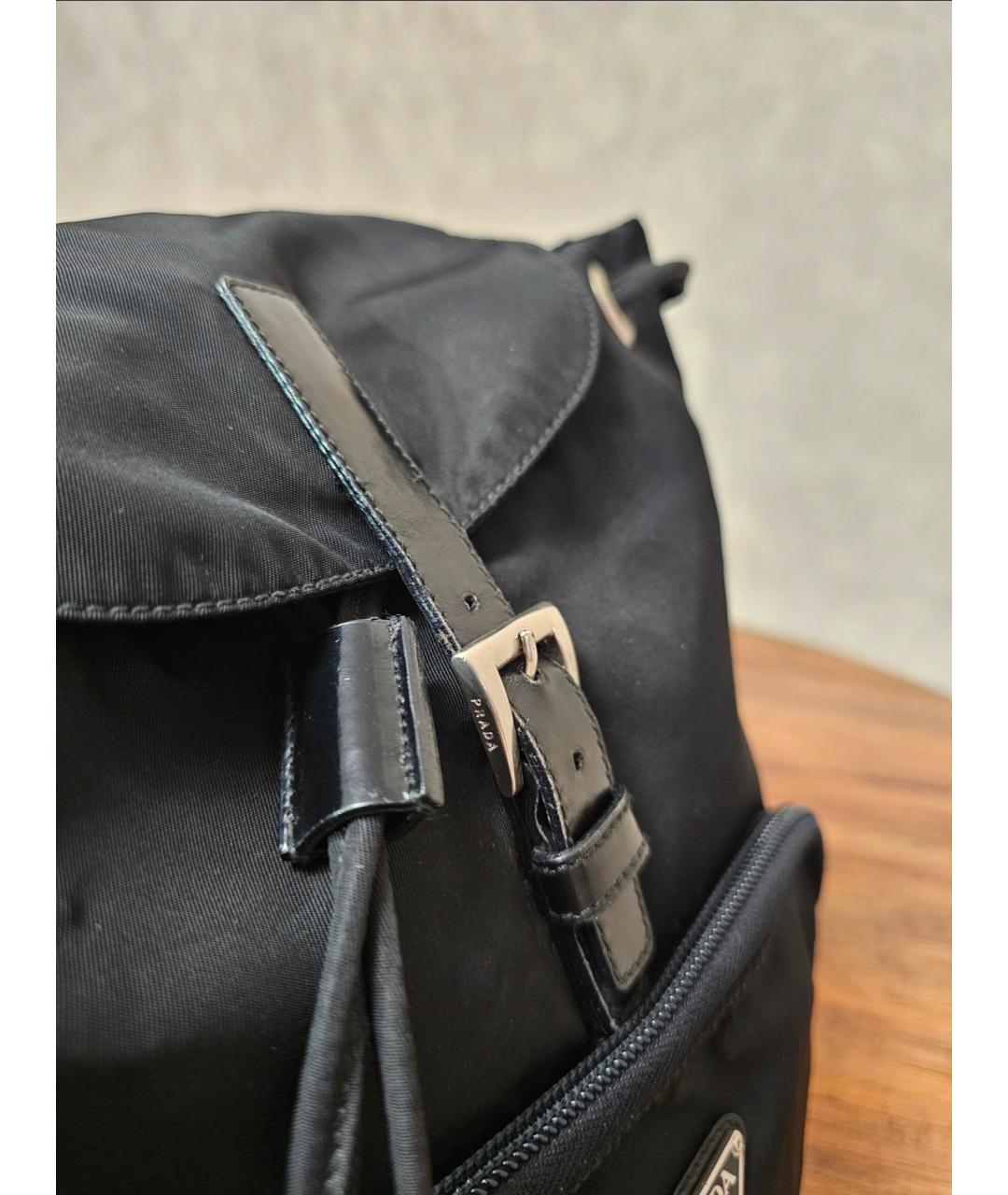 PRADA Черный синтетический рюкзак, фото 8