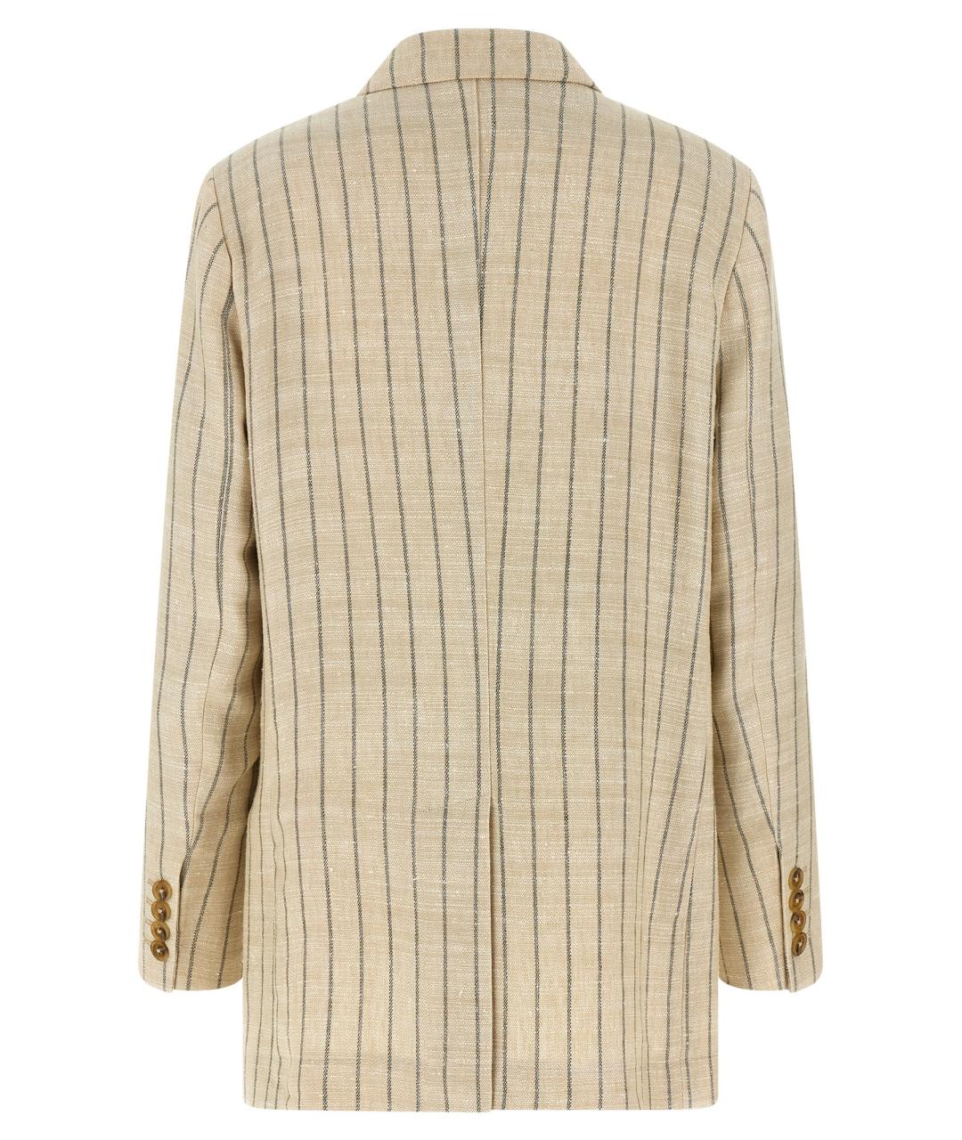 BLAZE MILANO Бежевый хлопковый жакет/пиджак, фото 2