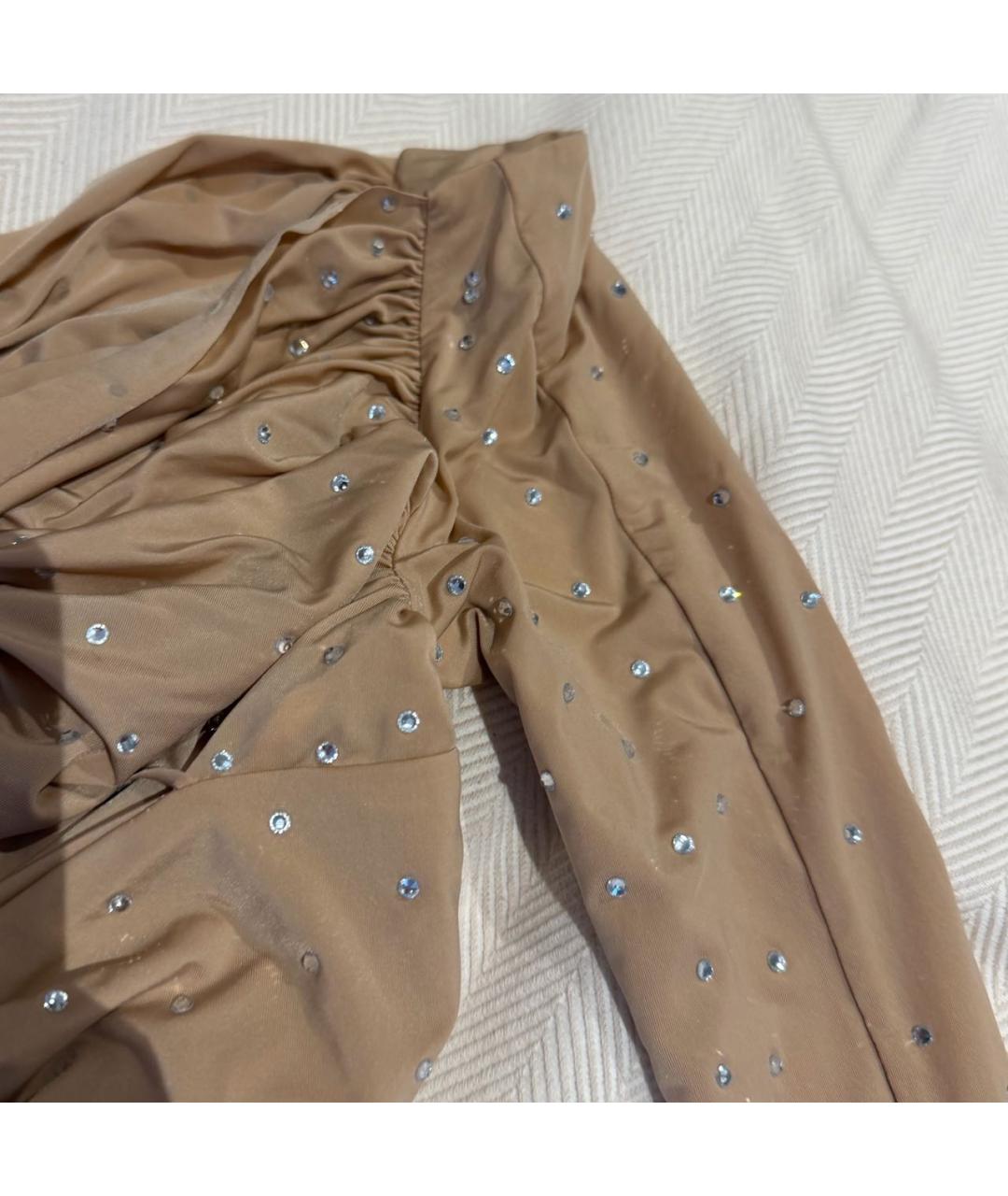 ALEX PERRY Бежевое коктейльное платье, фото 6