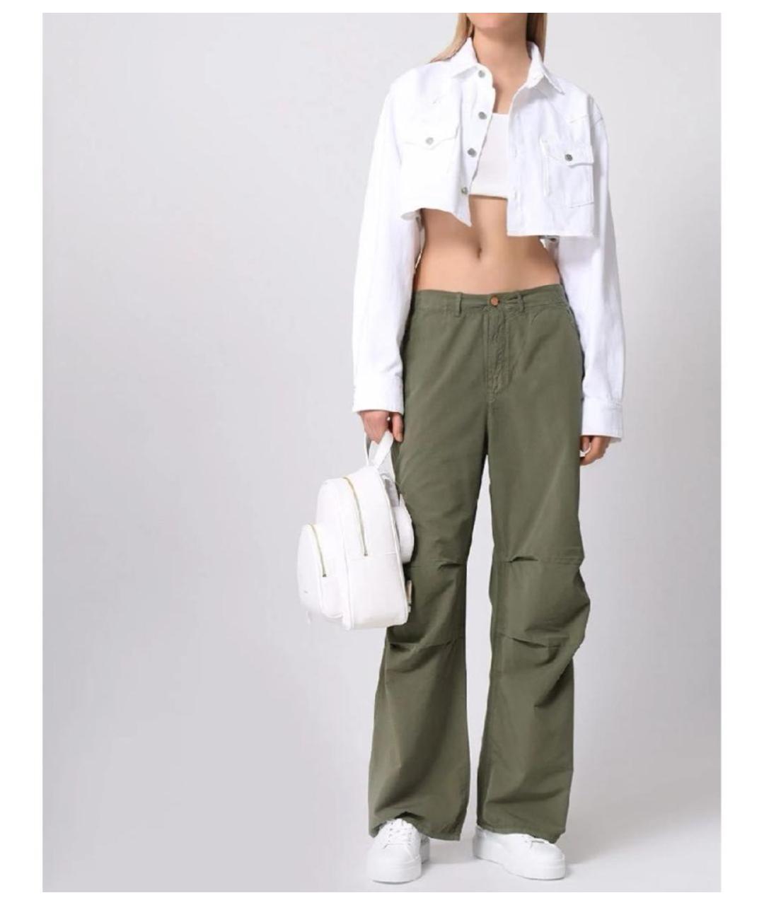 3X1 Хаки хлопковые брюки широкие, фото 6