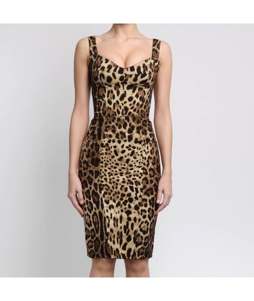 DOLCE&GABBANA Мульти коктейльное платье, фото 2