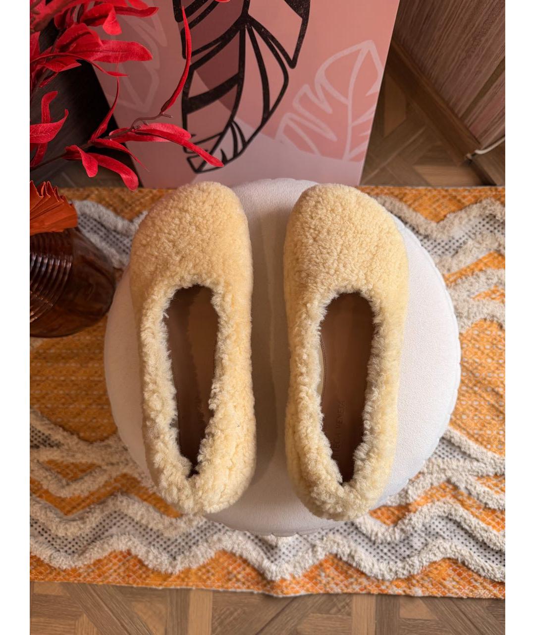 BOTTEGA VENETA Бежевые балетки, фото 3