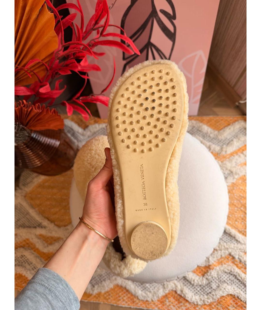 BOTTEGA VENETA Бежевые балетки, фото 5