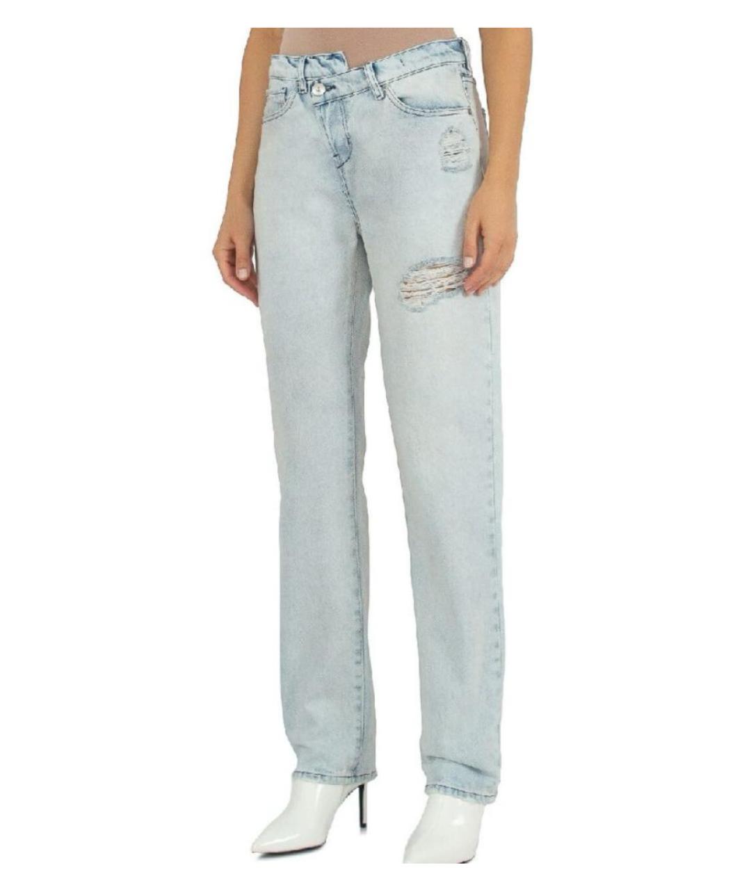 3X1 Голубые хлопковые джинсы слим, фото 8