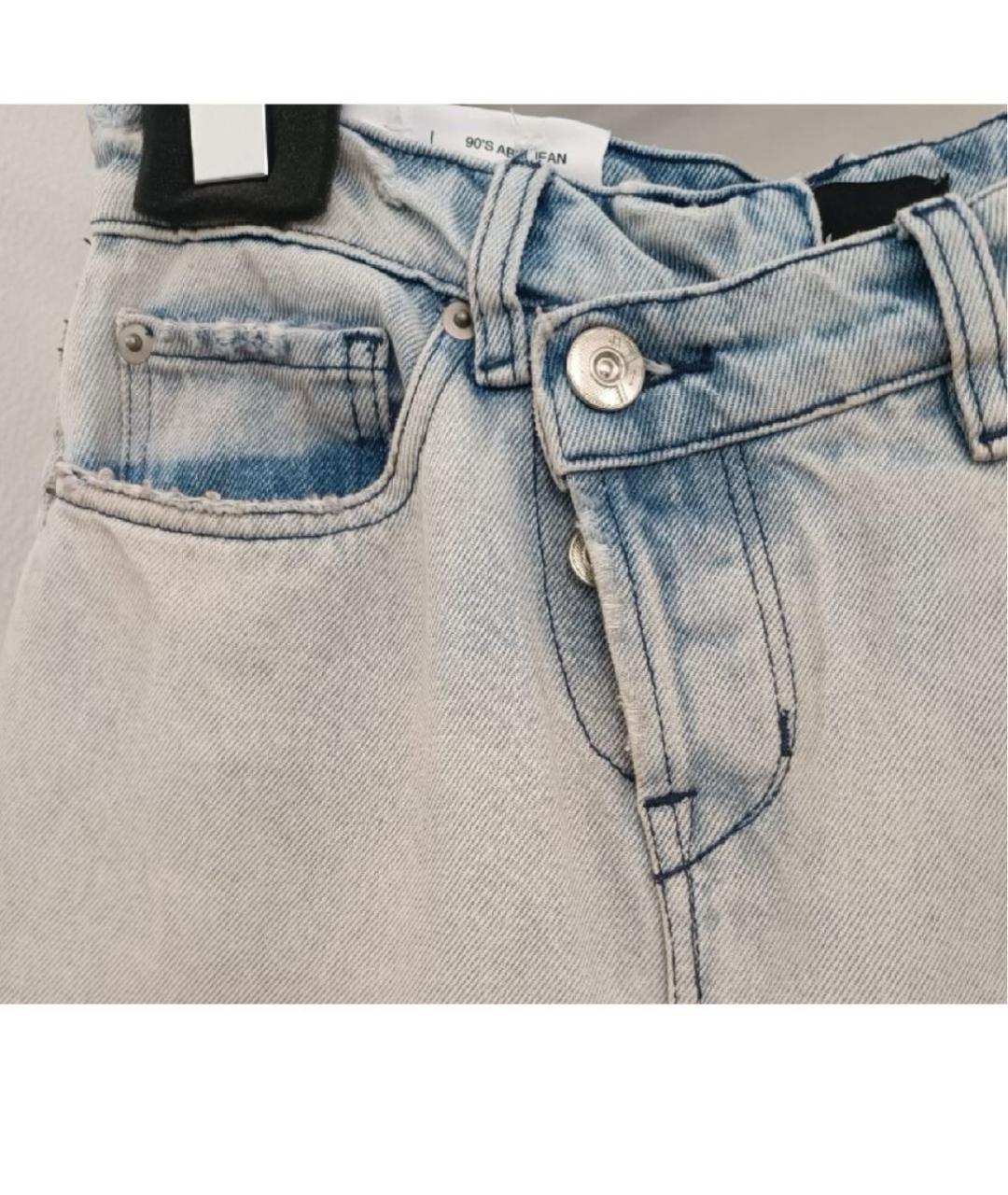 3X1 Голубые хлопковые джинсы слим, фото 4