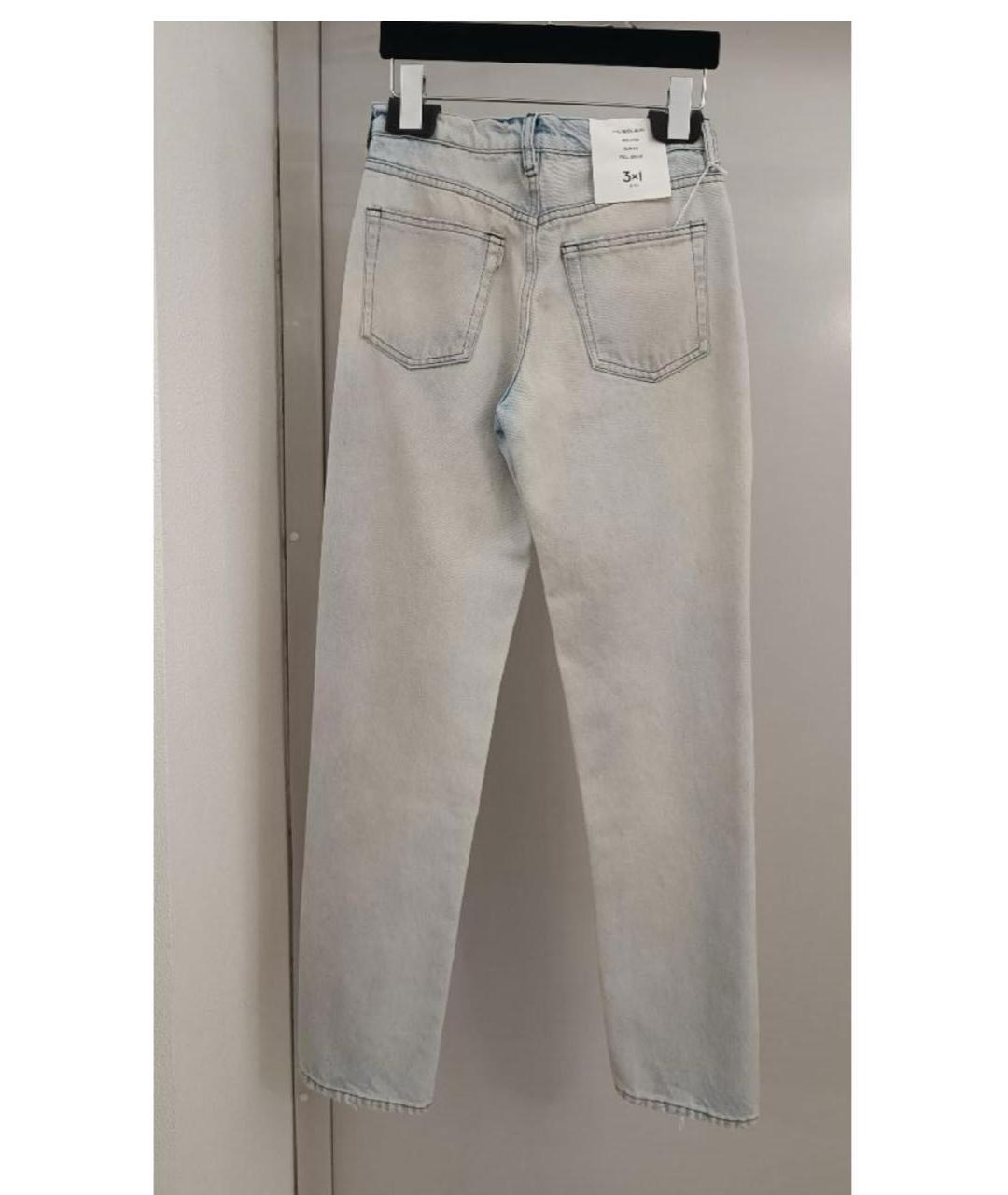 3X1 Голубые хлопковые джинсы слим, фото 2
