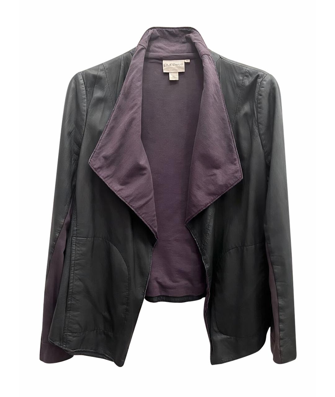 DKNY Серая кожаная куртка, фото 1