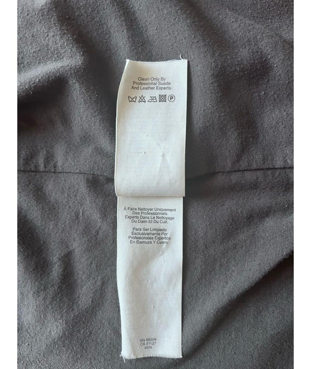 DKNY Серая кожаная куртка, фото 6