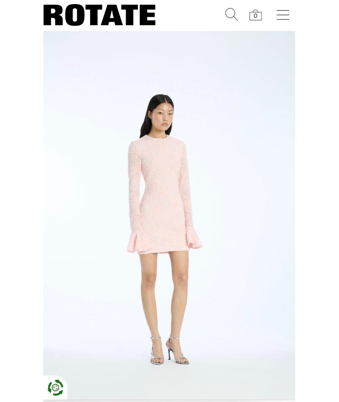 ROTATE Коралловое коктейльное платье, фото 2