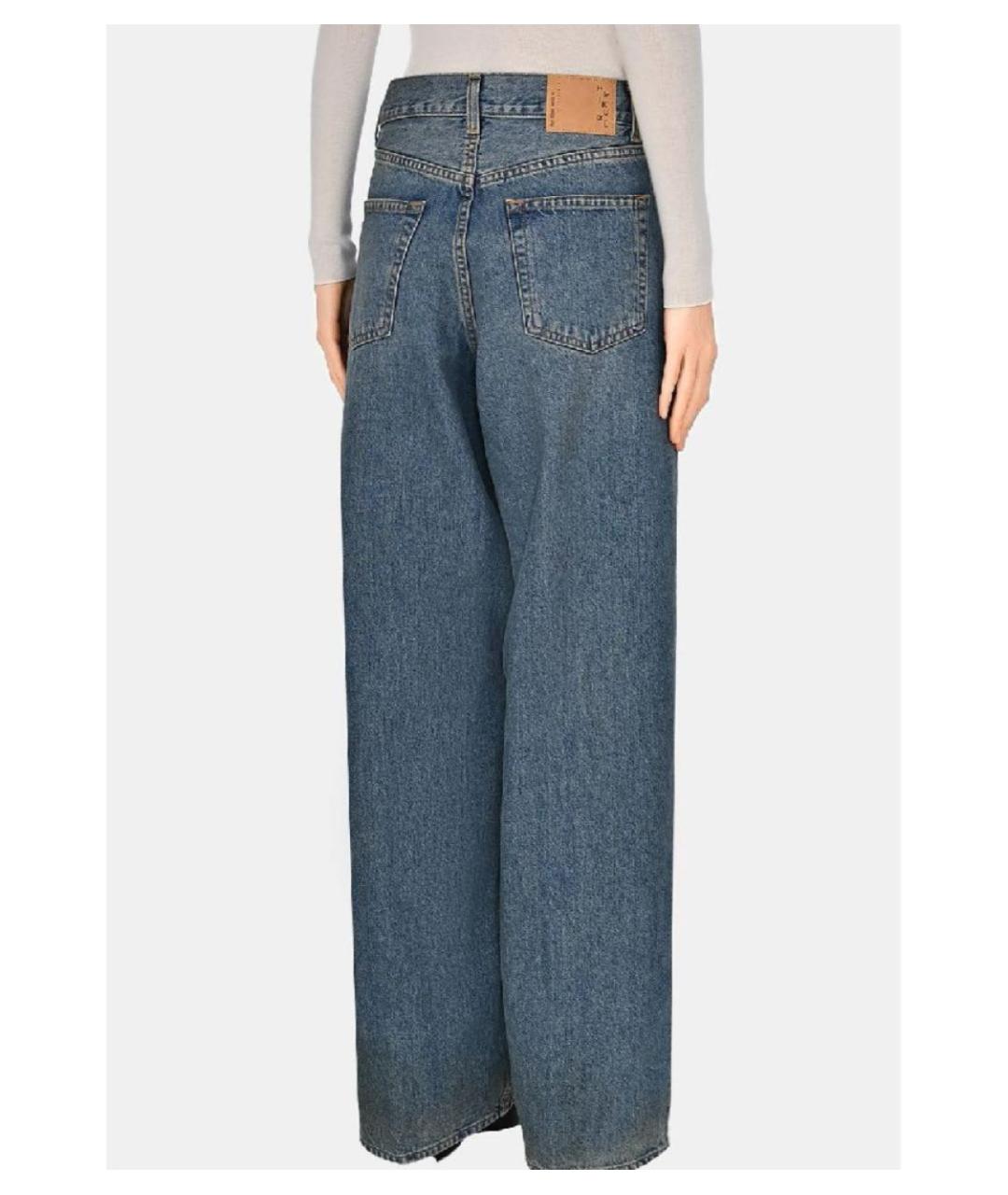 HAIKURE Синие хлопковые прямые джинсы, фото 6