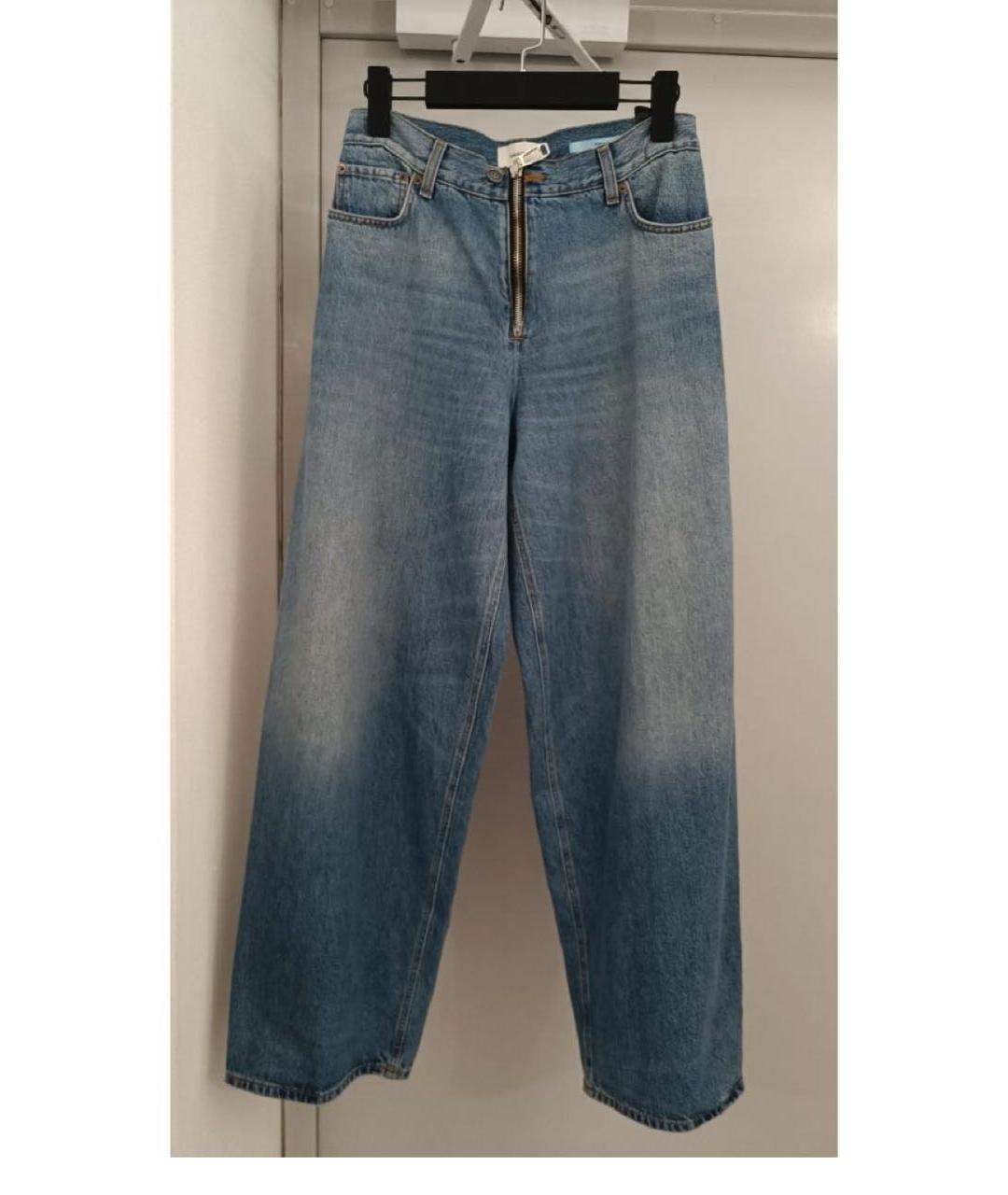 HAIKURE Синие хлопковые прямые джинсы, фото 8