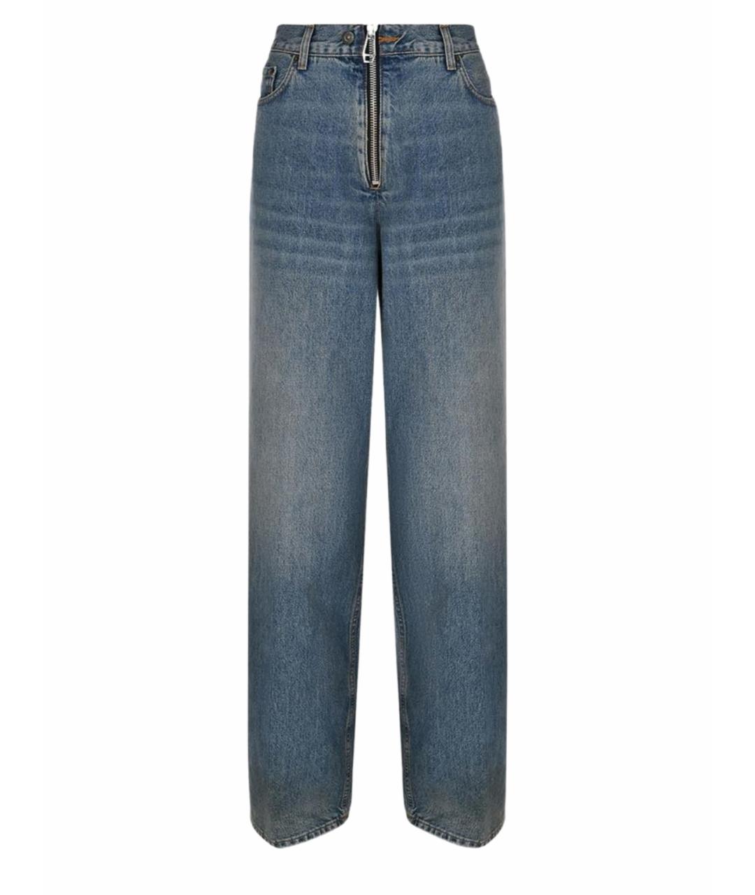 HAIKURE Синие хлопковые прямые джинсы, фото 1