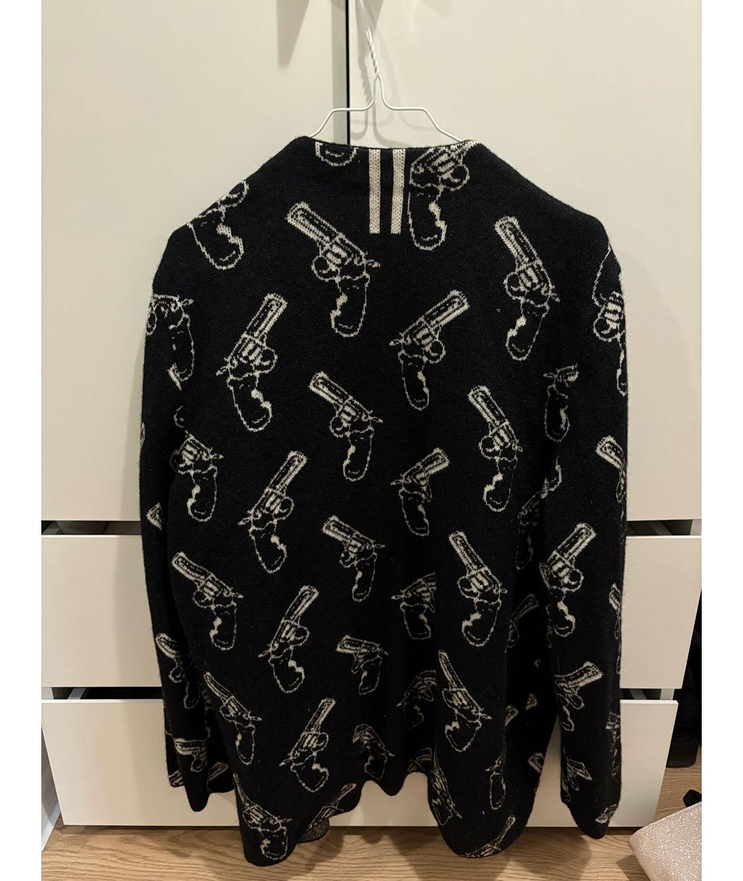 SAINT LAURENT Черный шерстяной кардиган, фото 2