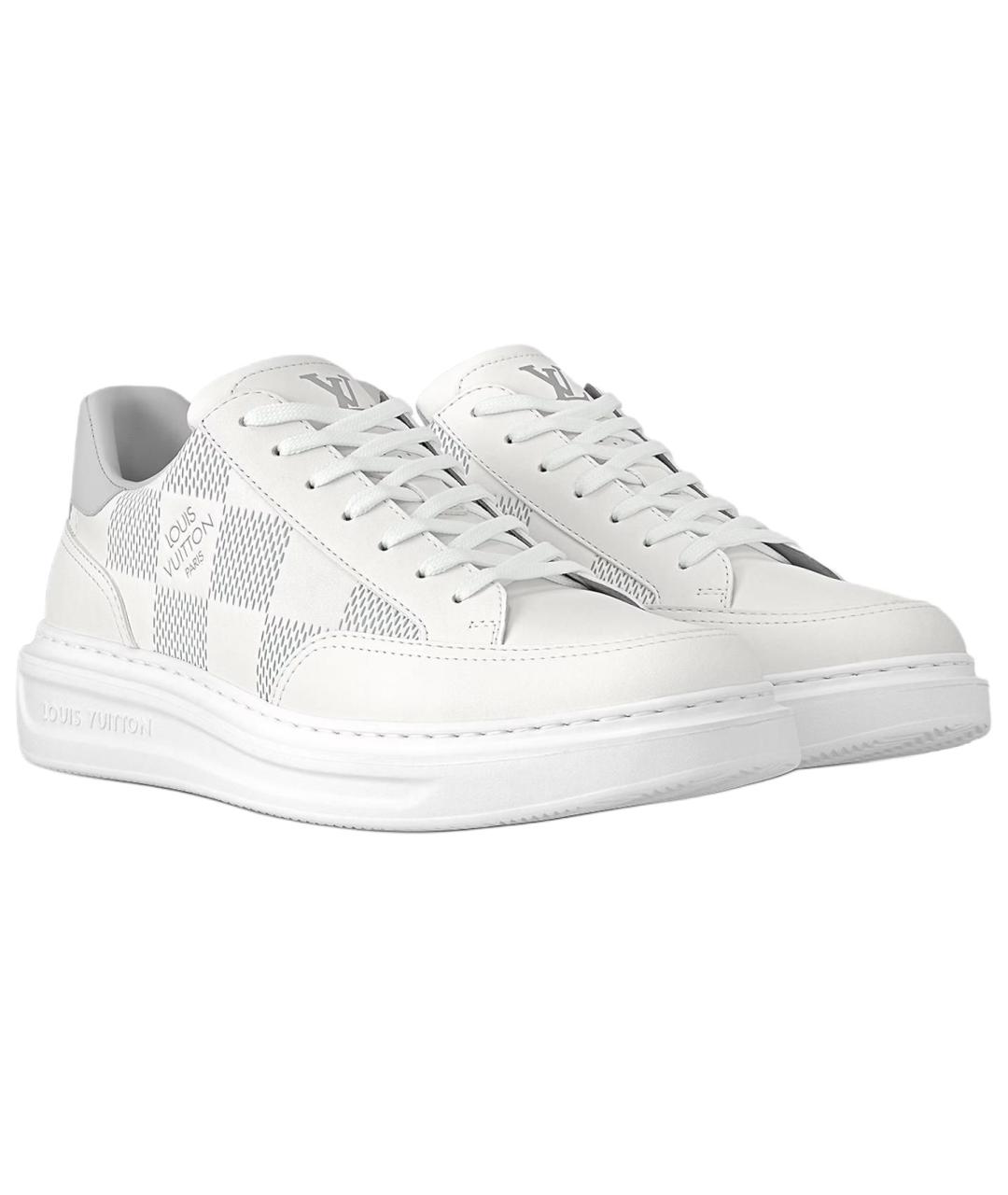 LOUIS VUITTON Белые низкие кроссовки / кеды, фото 3
