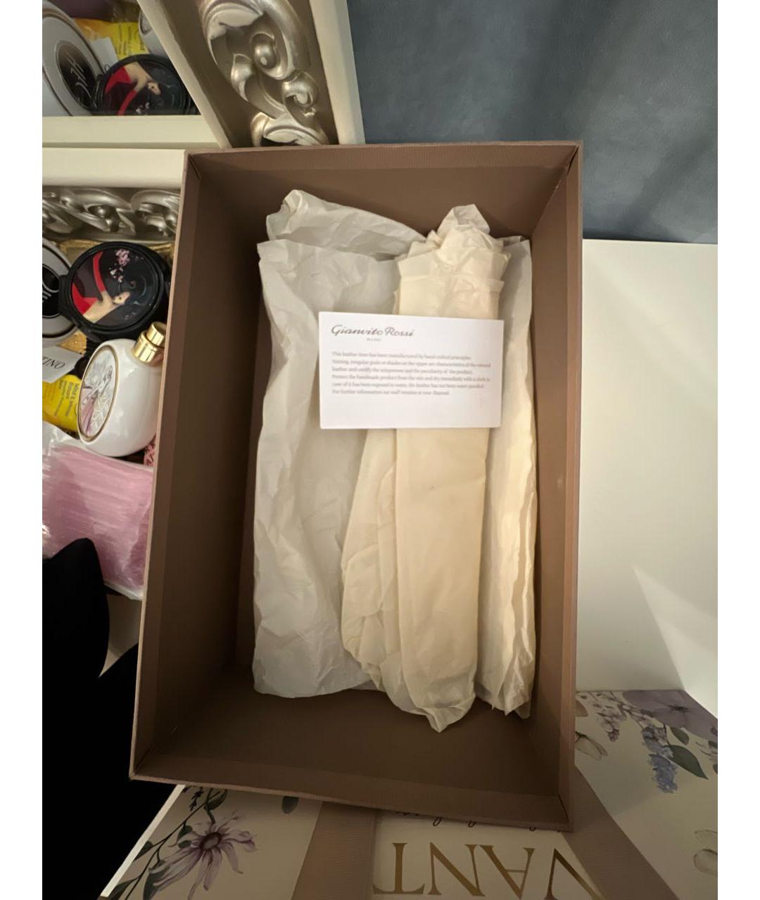 GIANVITO ROSSI Черные замшевые ботильоны, фото 5