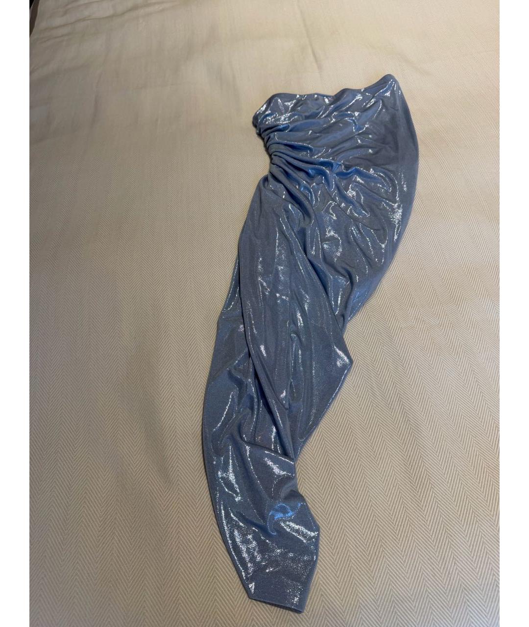 NORMA KAMALI Голубое коктейльное платье, фото 2