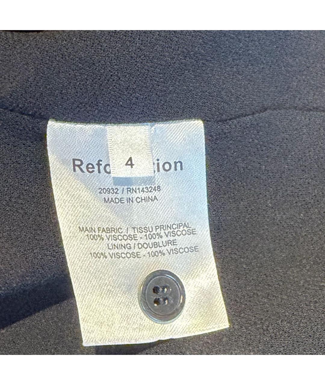 REFORMATION Черное повседневное платье, фото 4