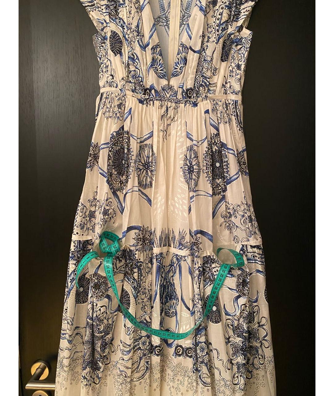 ROBERTO CAVALLI Голубой хлопковый сарафан, фото 5