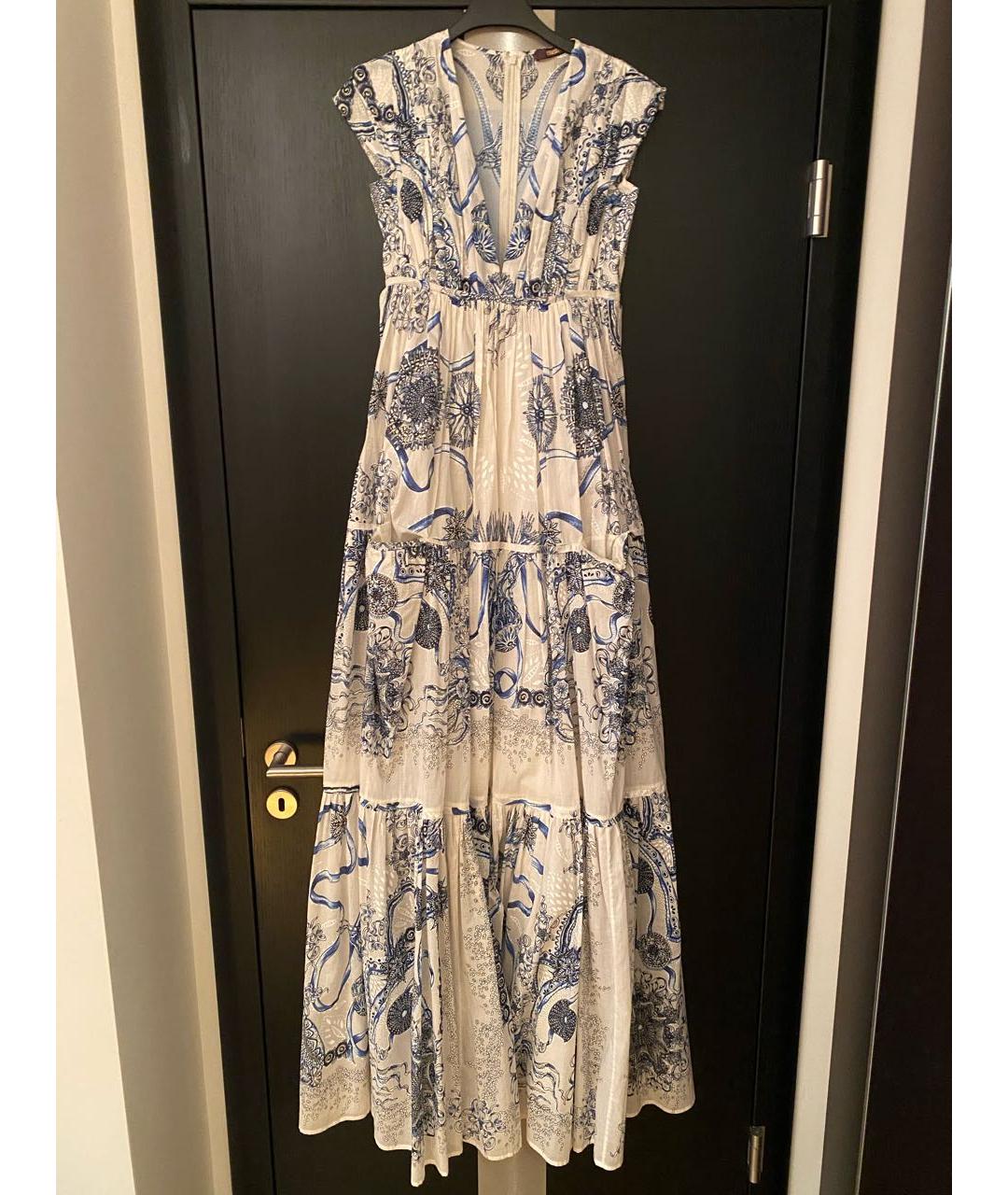 ROBERTO CAVALLI Голубой хлопковый сарафан, фото 9