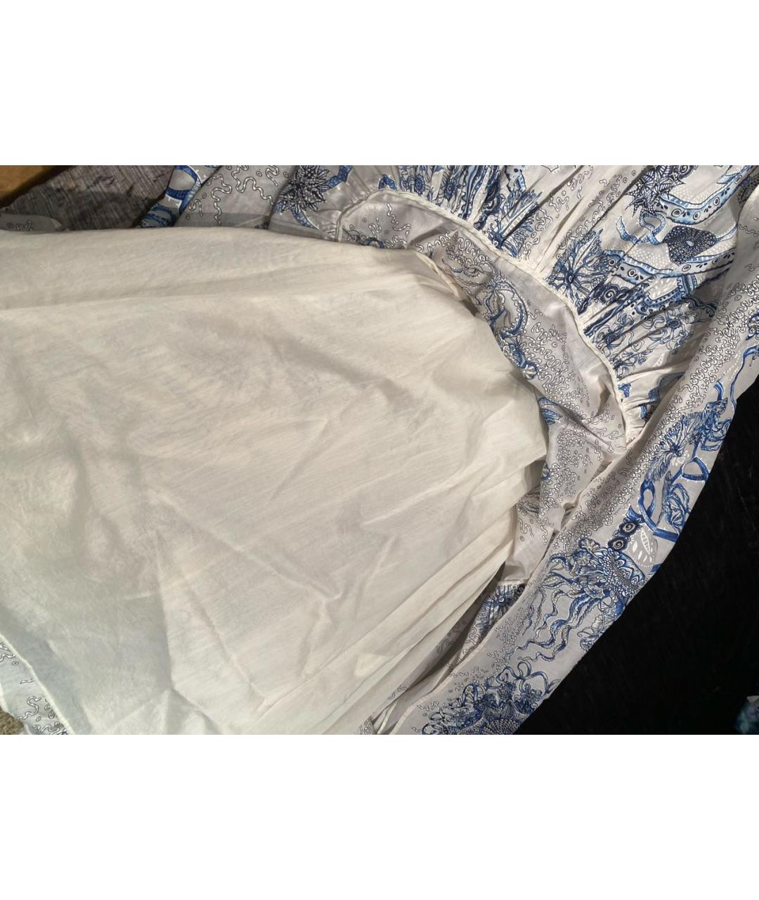 ROBERTO CAVALLI Голубой хлопковый сарафан, фото 6