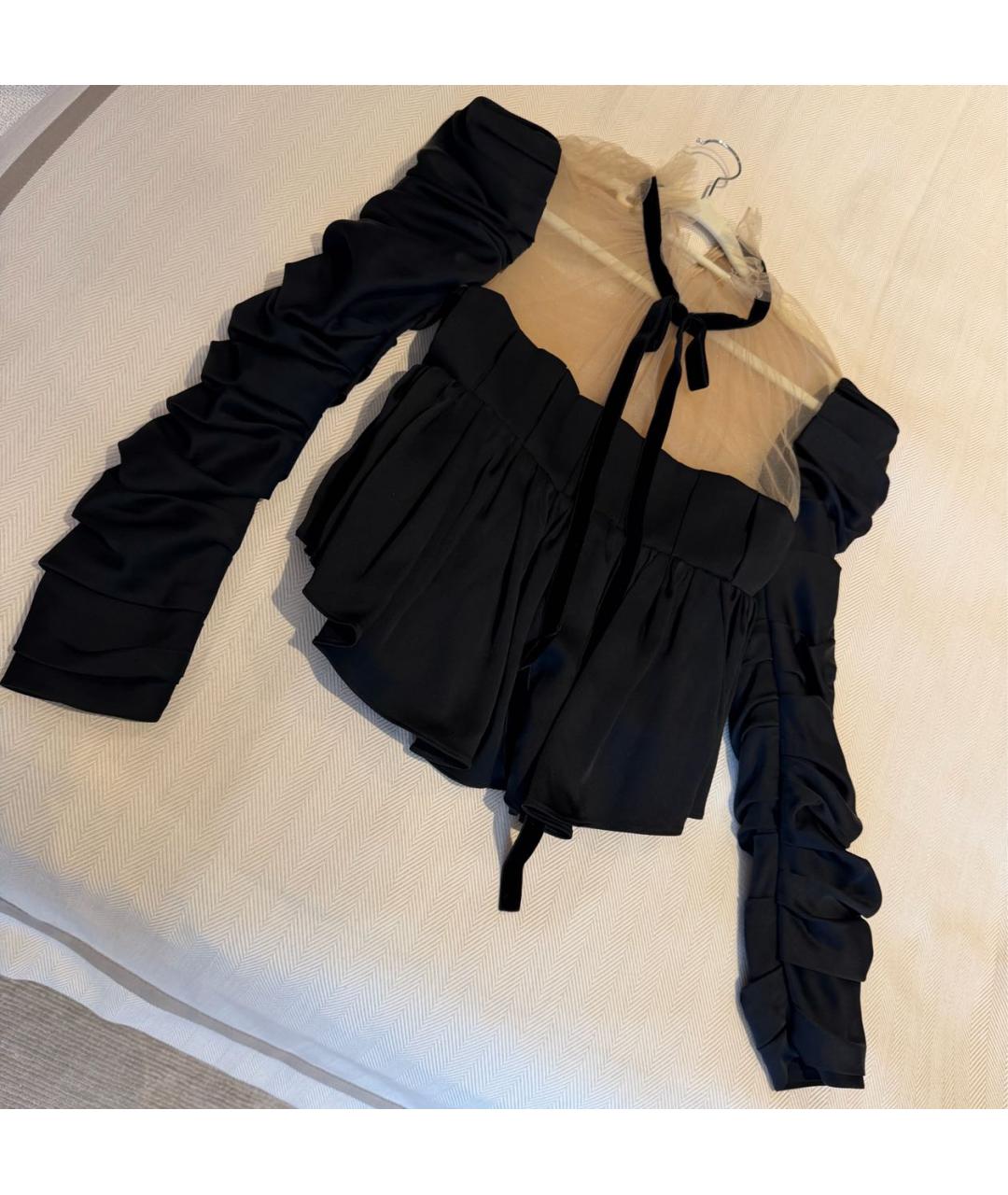 KHAITE Черная блузы, фото 6