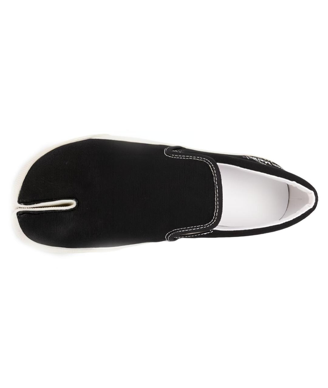 MAISON MARGIELA Черные низкие кроссовки / кеды, фото 5