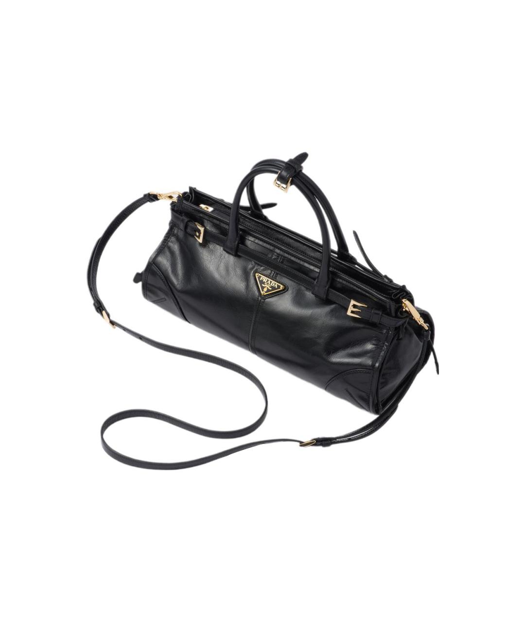 PRADA Черная кожаная сумка через плечо, фото 3