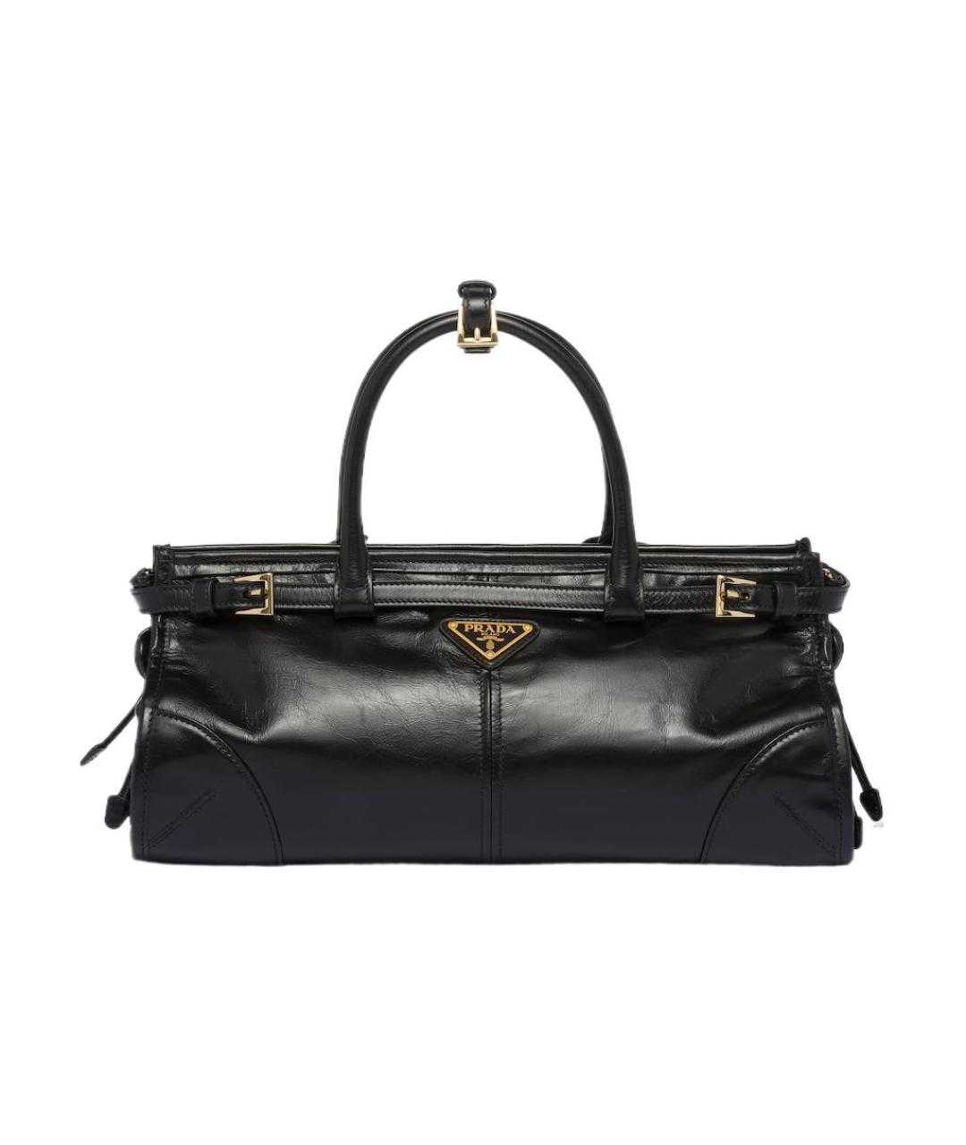 PRADA Черная кожаная сумка через плечо, фото 1