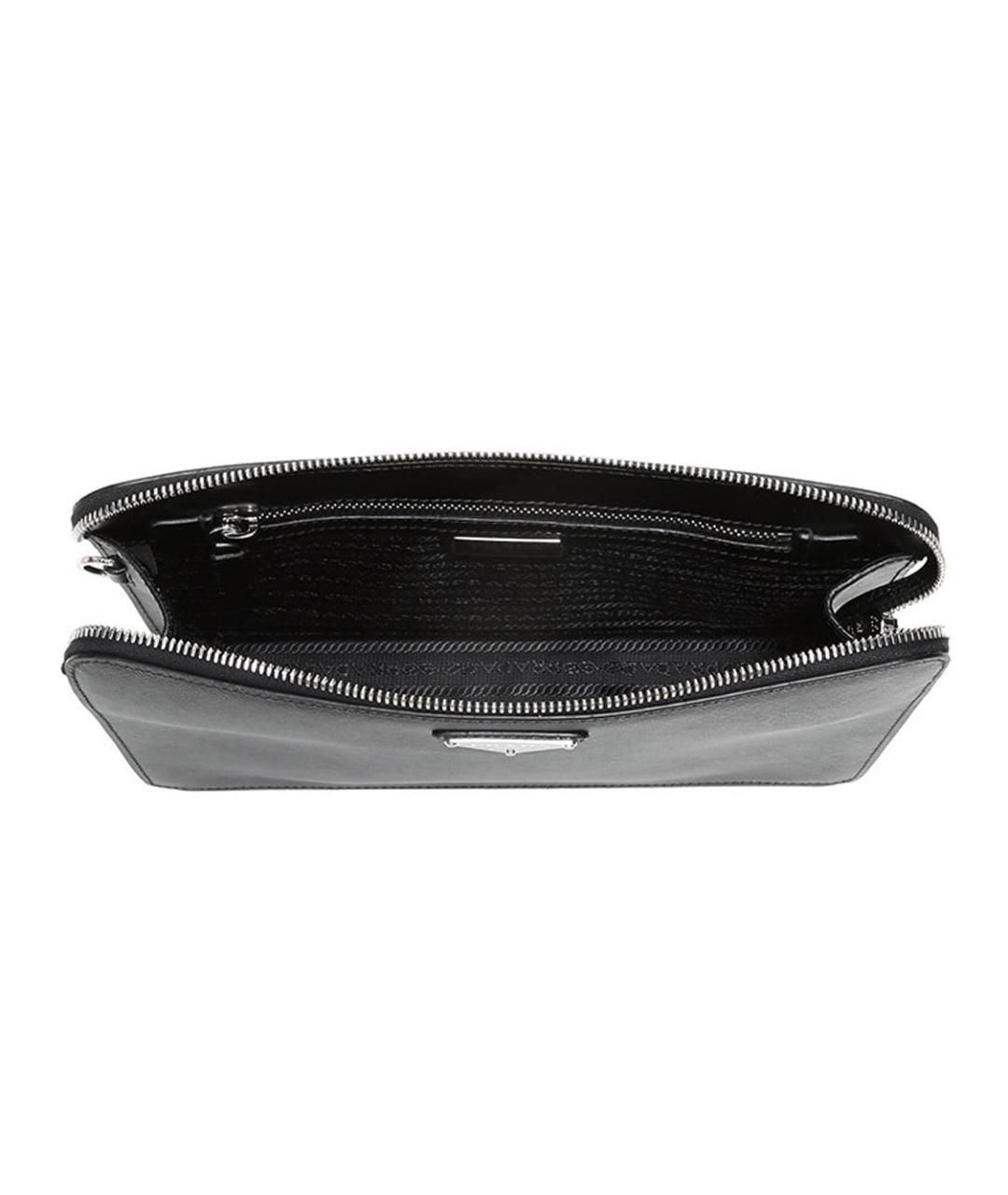 PRADA Черная кожаная папка для документов, фото 3