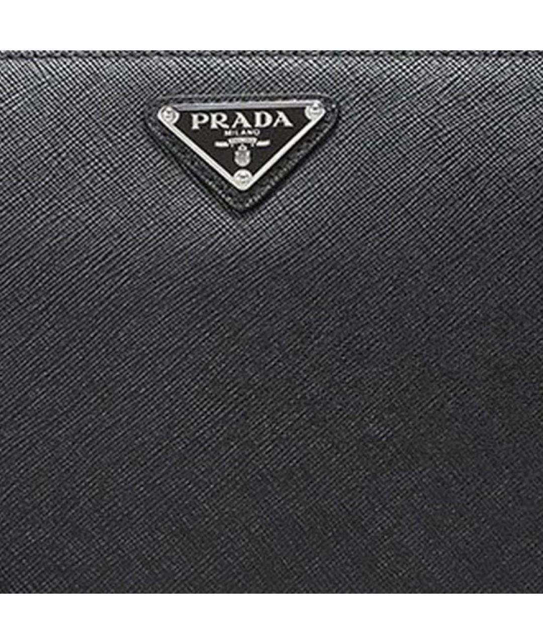 PRADA Черная кожаная папка для документов, фото 5