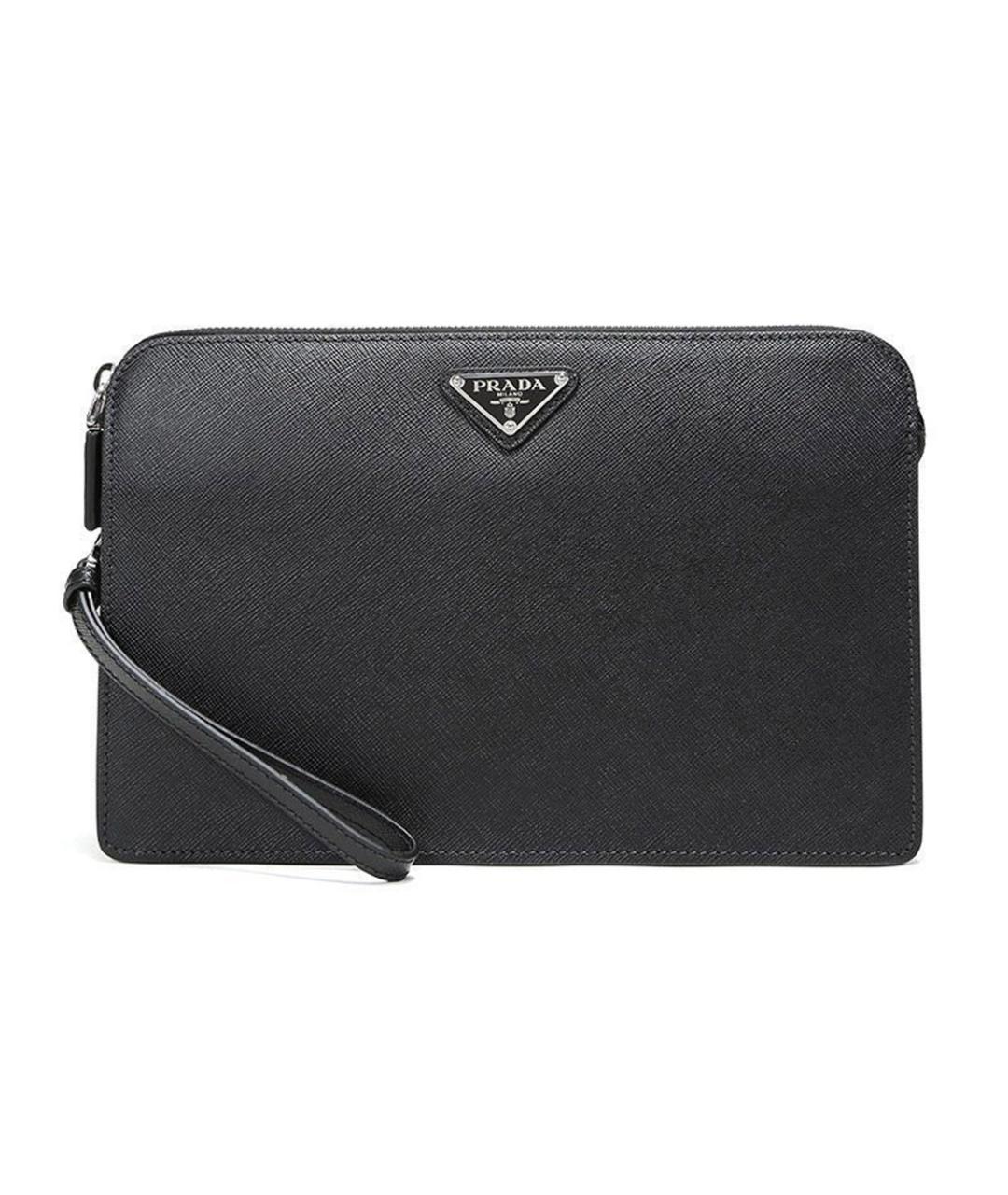 PRADA Черная кожаная папка для документов, фото 1