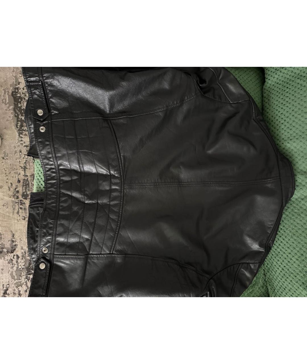 DIESEL Черная кожаная куртка, фото 3