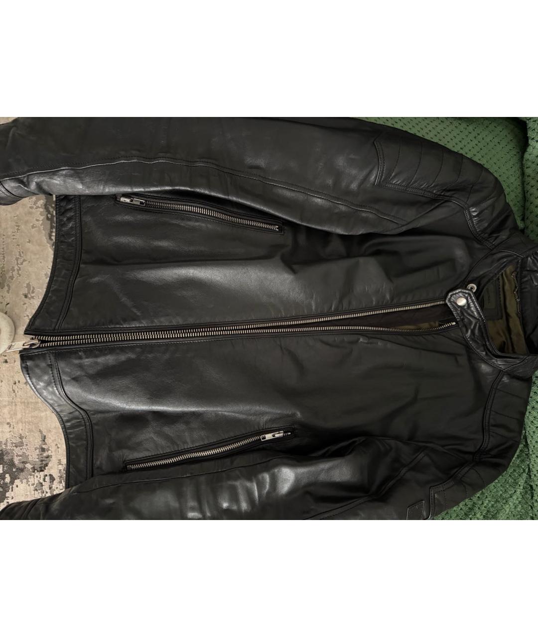 DIESEL Черная кожаная куртка, фото 4