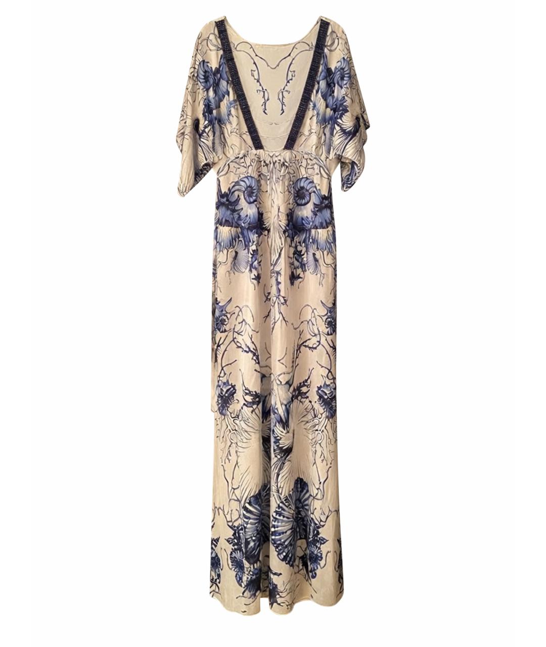 ROBERTO CAVALLI Голубой хлопковый сарафан, фото 1