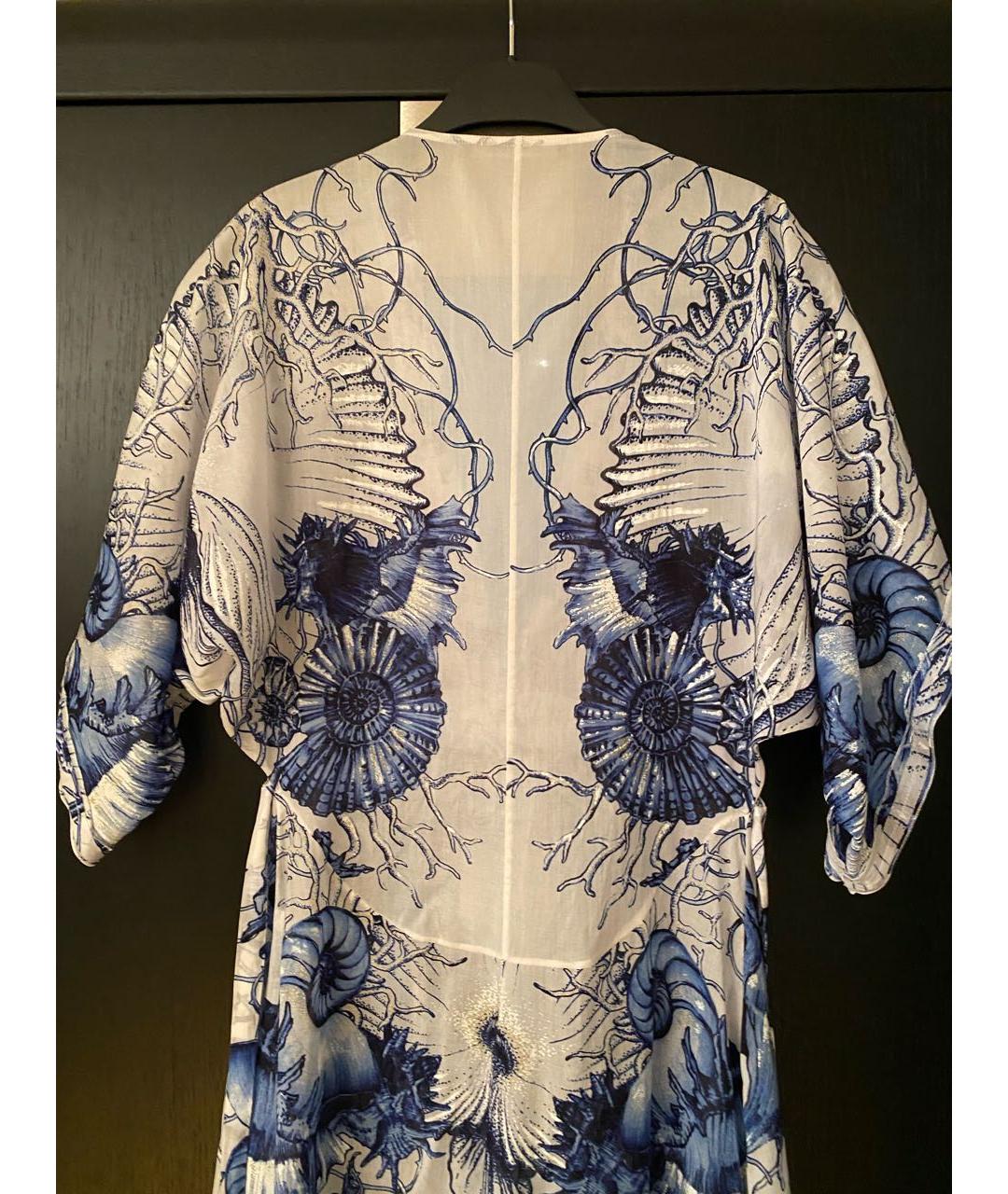 ROBERTO CAVALLI Голубой хлопковый сарафан, фото 6