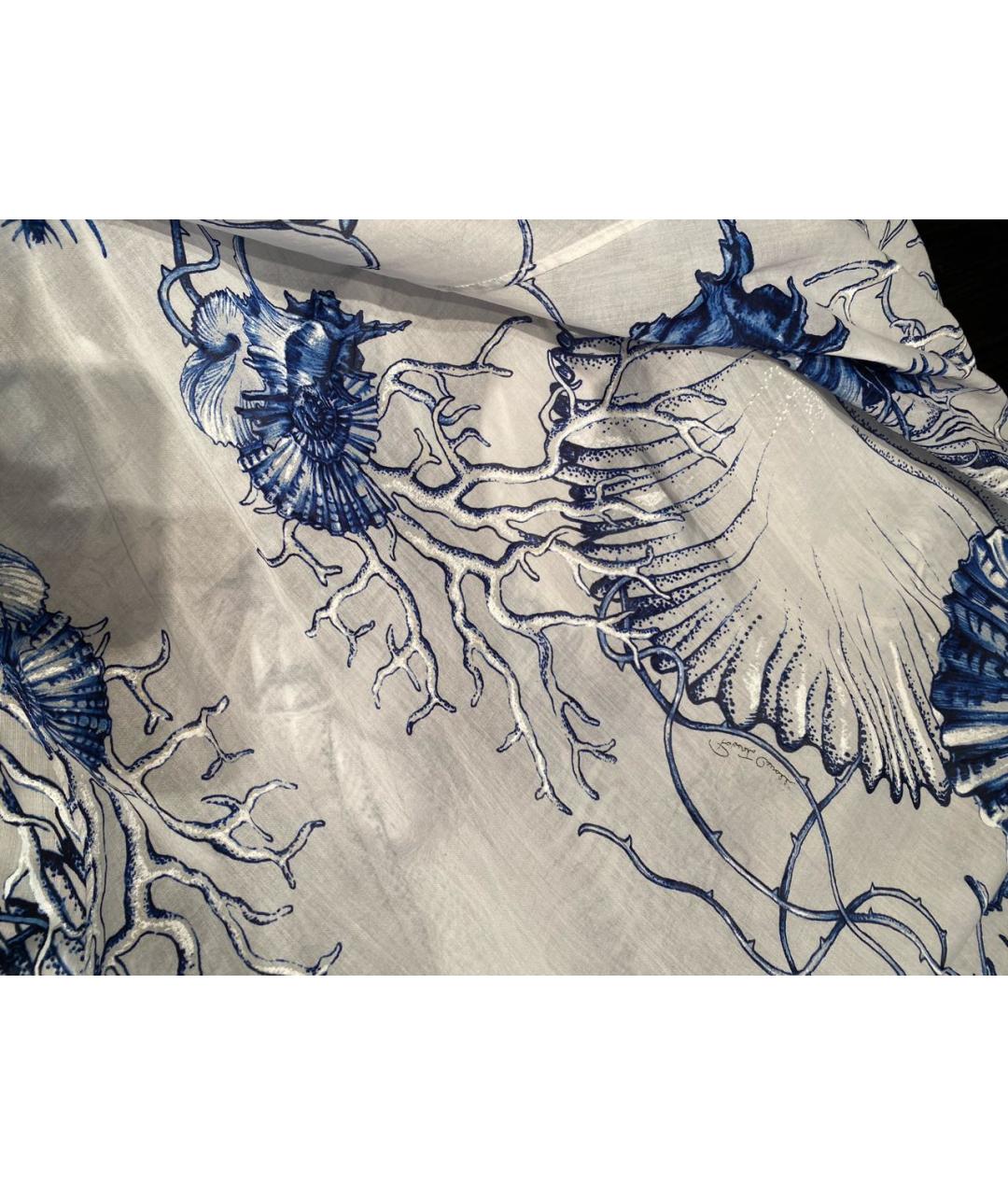 ROBERTO CAVALLI Голубой хлопковый сарафан, фото 4