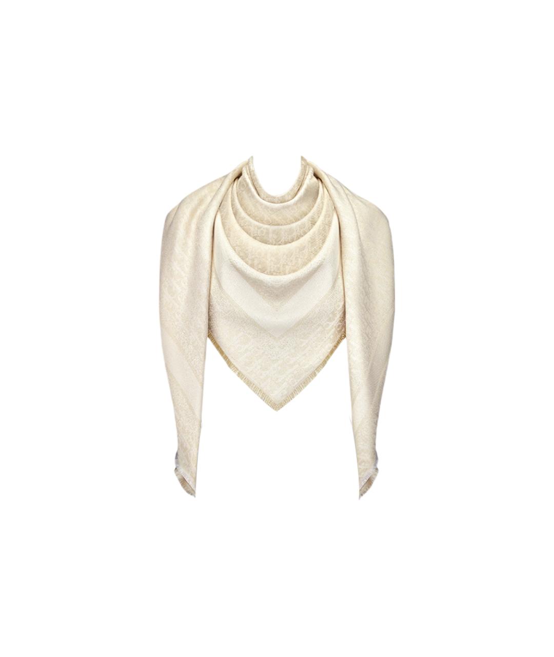 CHRISTIAN DIOR Золотой шарф, фото 3