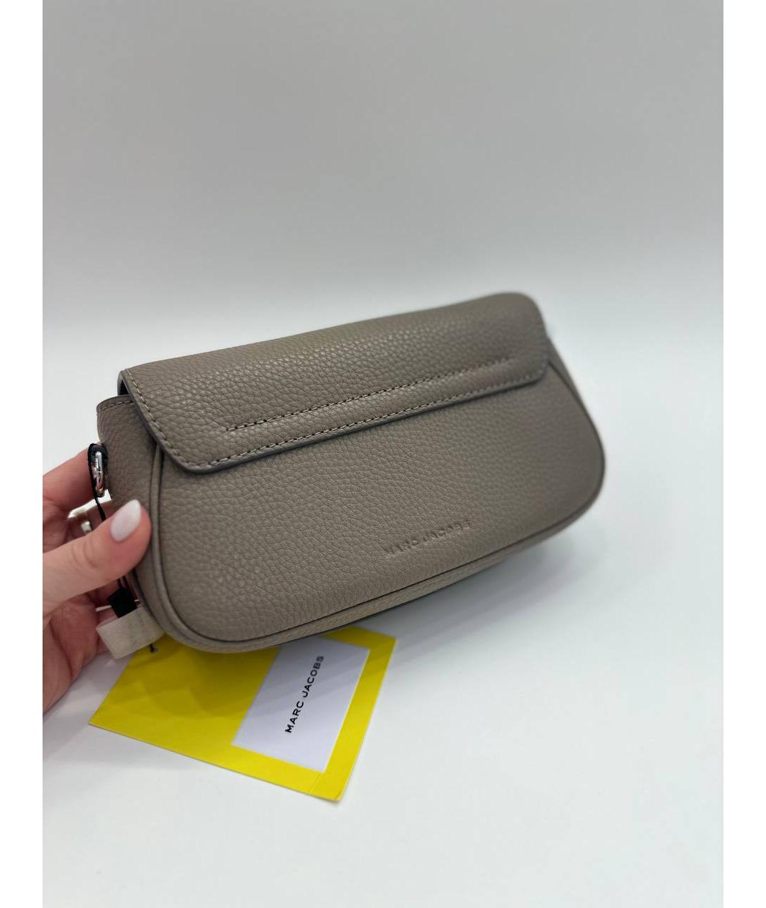 MARC JACOBS Серая кожаная сумка через плечо, фото 4
