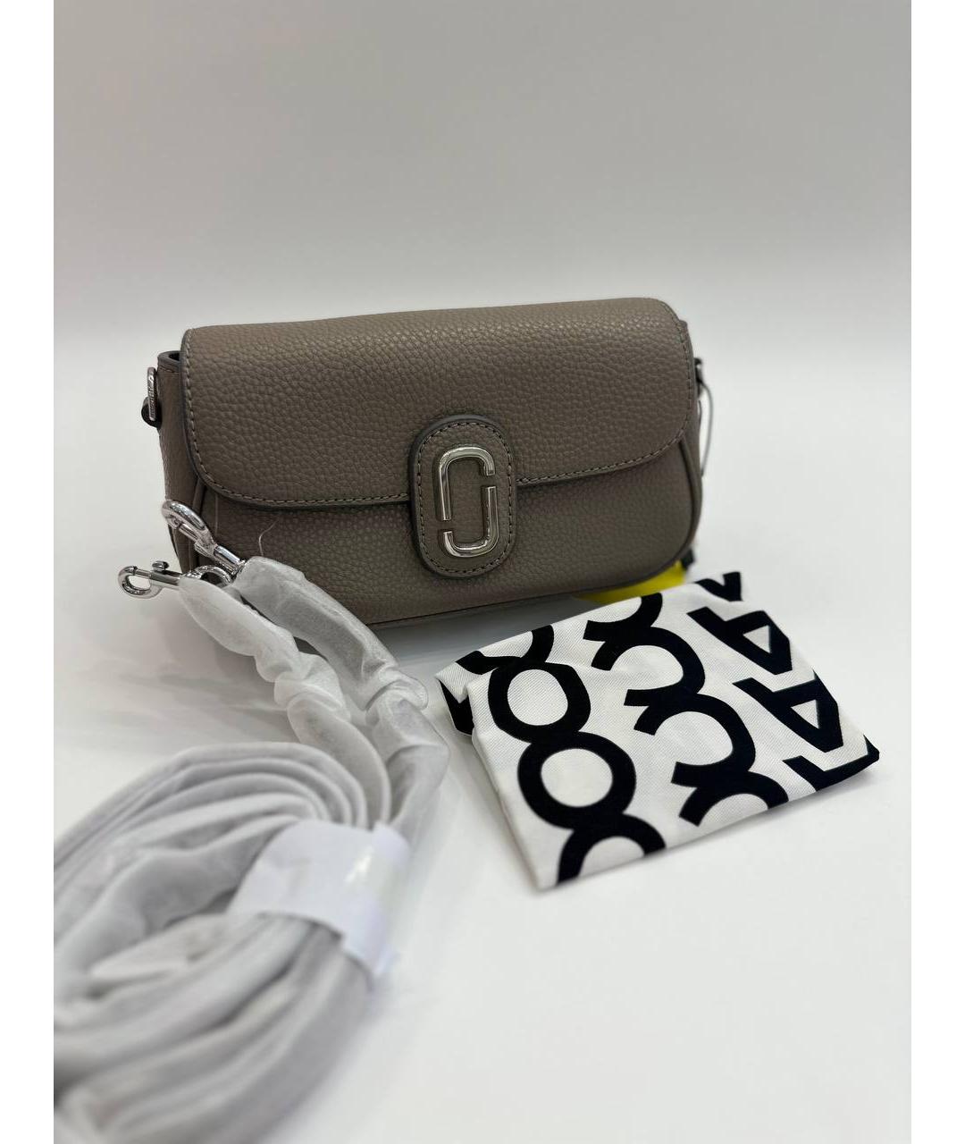 MARC JACOBS Серая кожаная сумка через плечо, фото 5