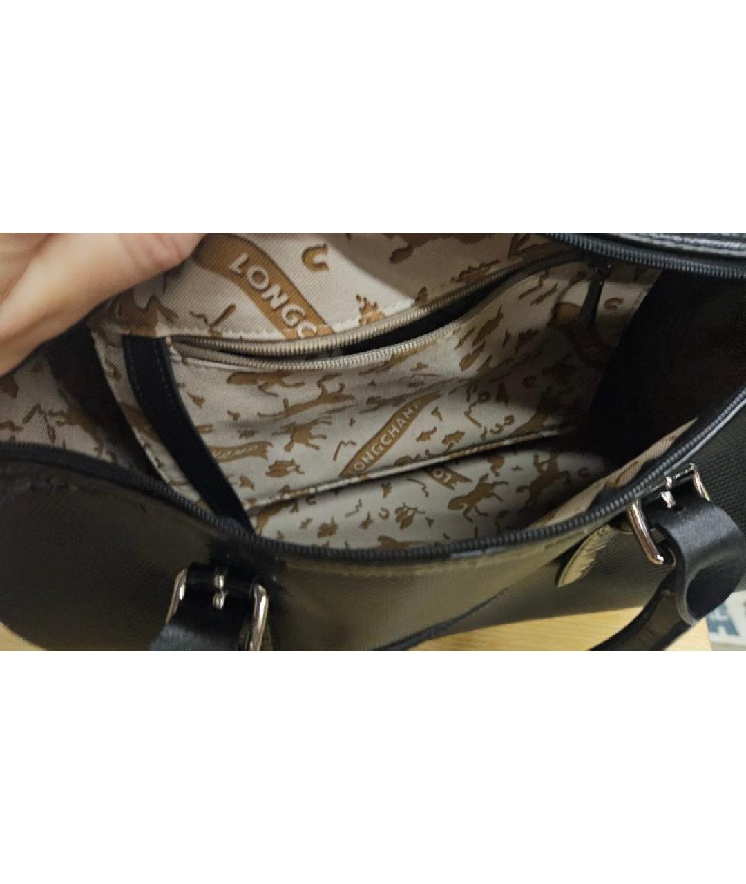 LONGCHAMP Сумка с короткими ручками из лакированной кожи, фото 4